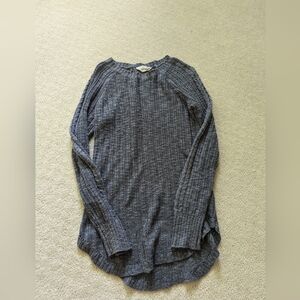 Long modest gray sweater